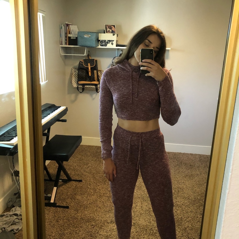 Gymshark slounge set! Purple marl
